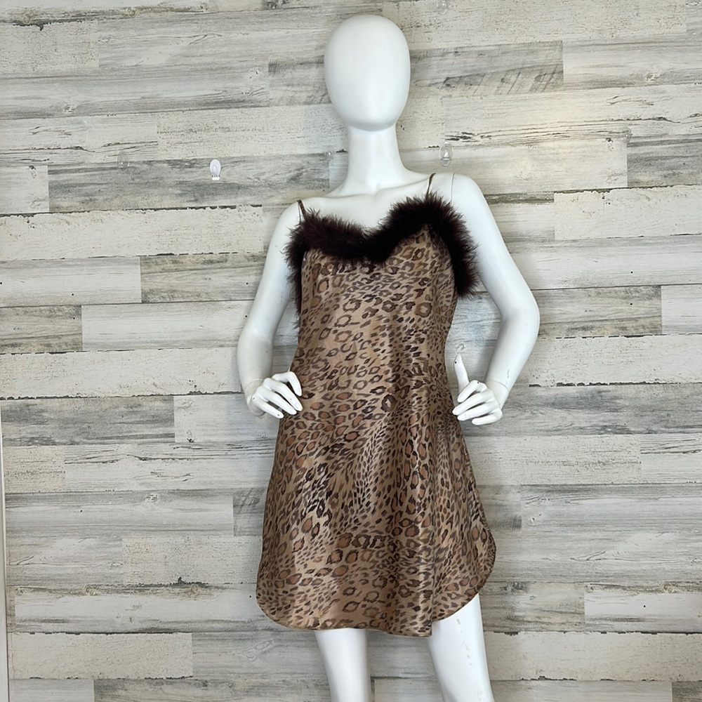 Vintage cinema exoile animal print slip